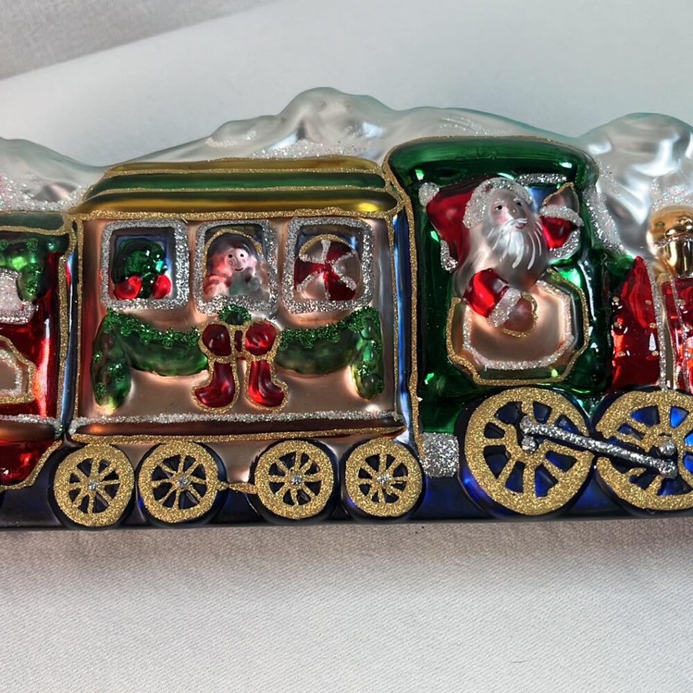 Vintage‎ Collectable Christmas Train Decoration Home Decor Roman, Inc Retro